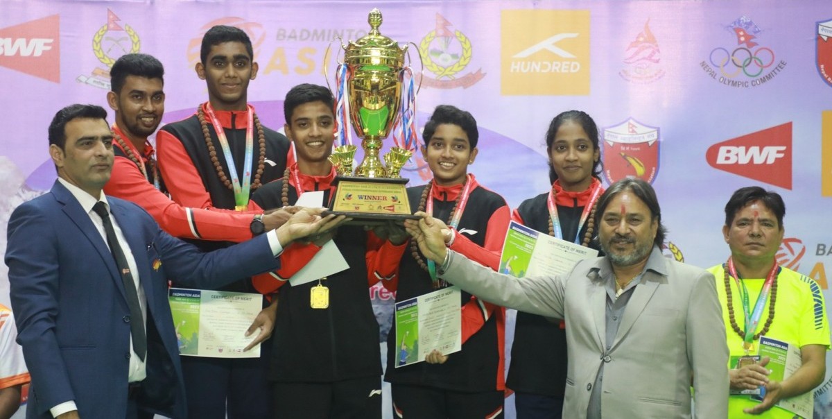 श्रीलंका बन्यो एशिया क्षेत्रीय जुनियर ब्याडमिन्टनको टिम च्याम्पियन 